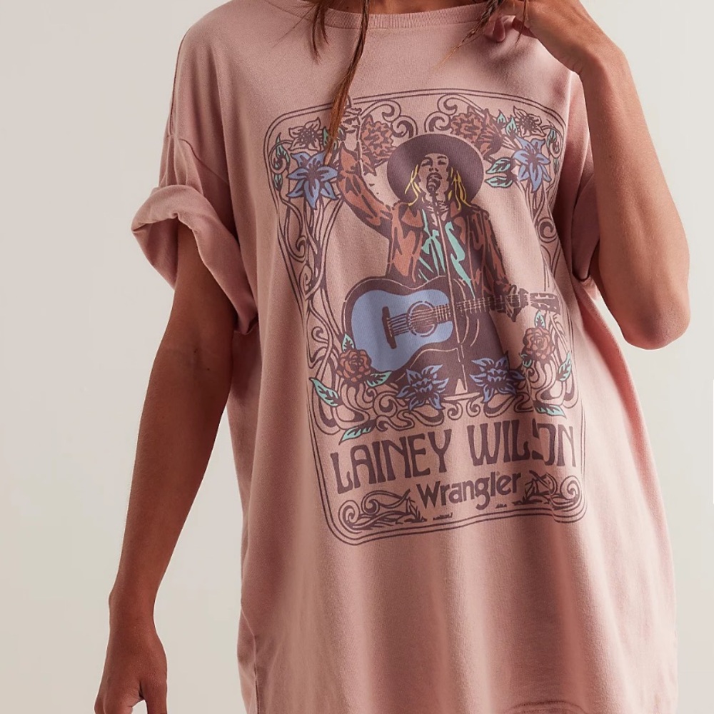 Free People Lainey Wilson x Wrangler Oversized Tee